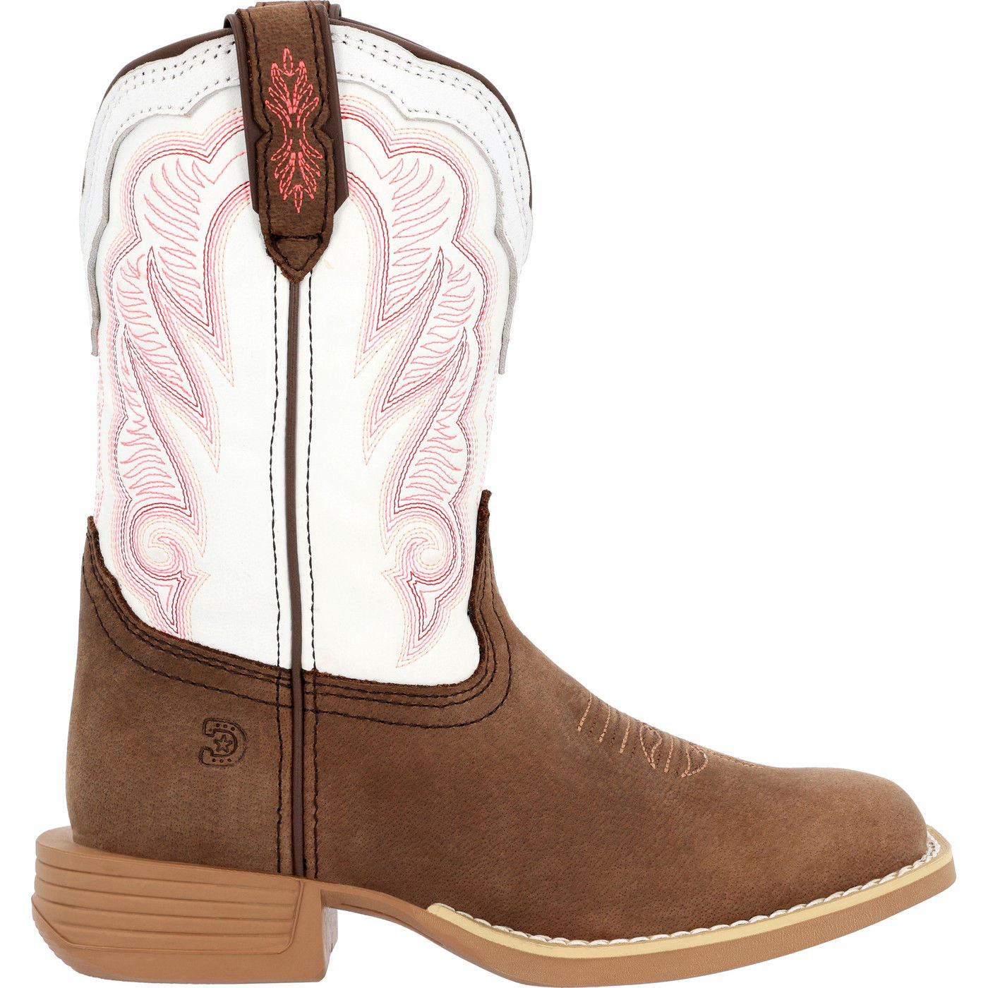Durango Lil‘ Rebel Pro Kids‘ Trail Brown & White Western Boot | DBT0242C Unisex