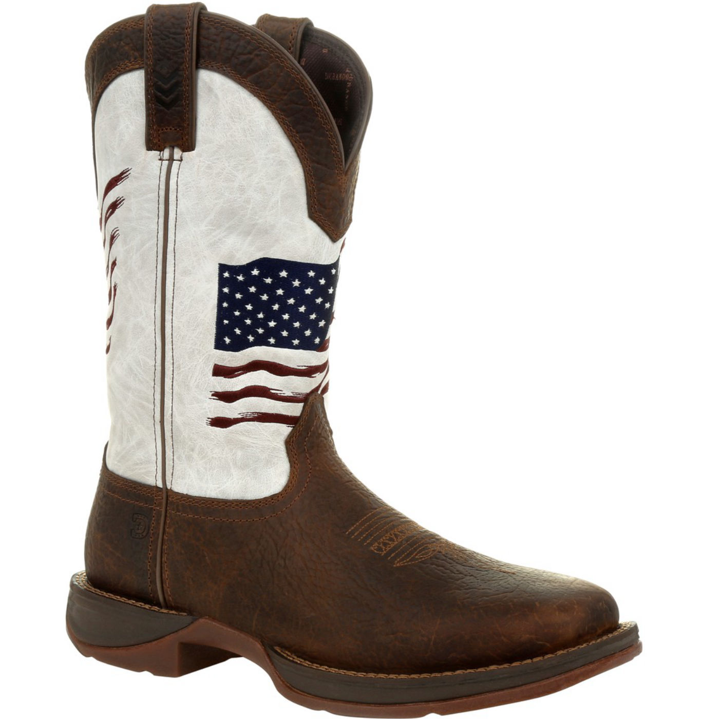 Rebel by Durango® Distressed Flag Embroidery Western Boot