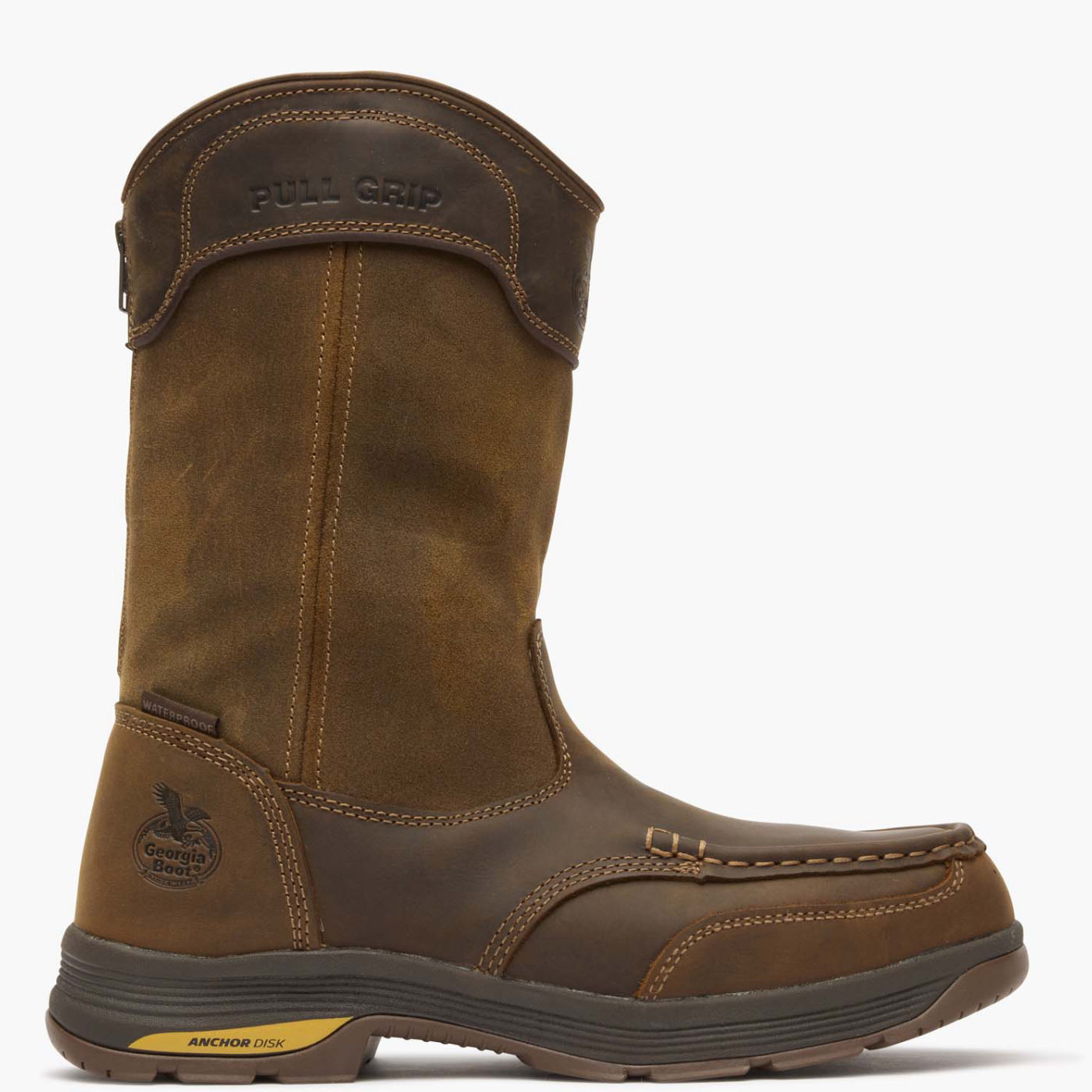 Georgia Boot Athens SuperLyte Alloy Toe Waterproof Wellington Pull-On - Picture 7 of 7