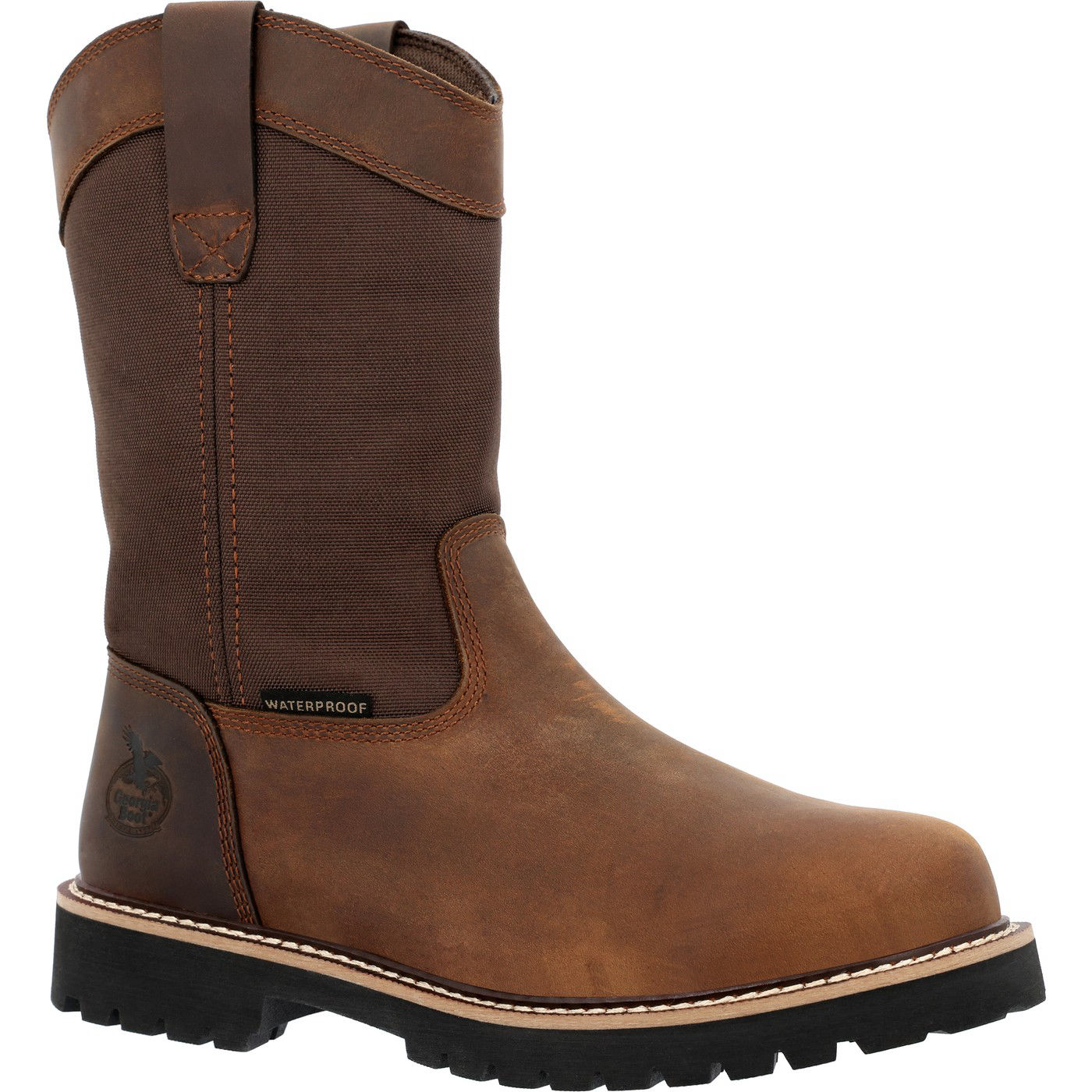 Georgia Boot Core 37 Steel Toe Waterproof 10" Pull-On Work Boot