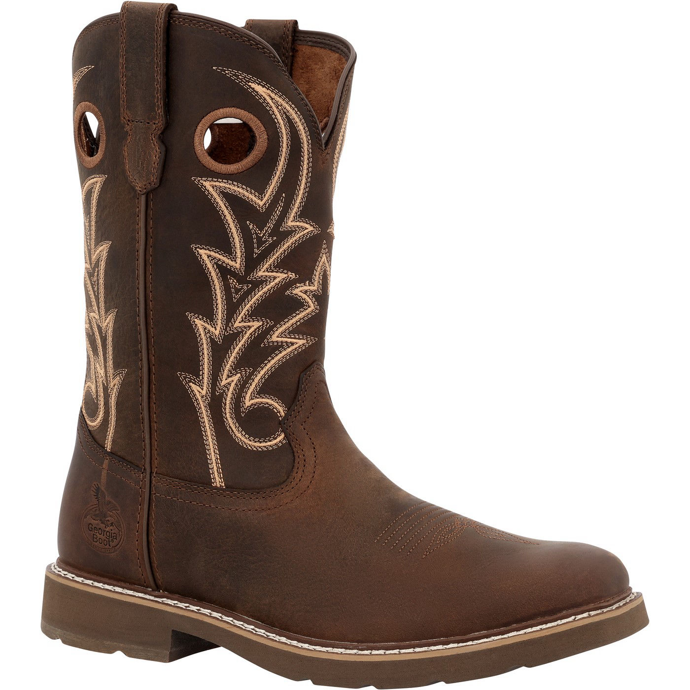 Georgia Boot Core 37 11" Western Pull-On Work Boot