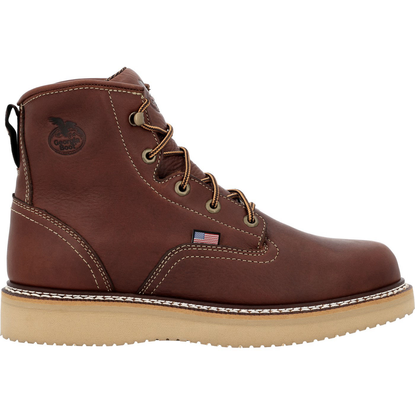 Georgia Boot Men's USA Wedge SPR Leather Work Boot | eBay