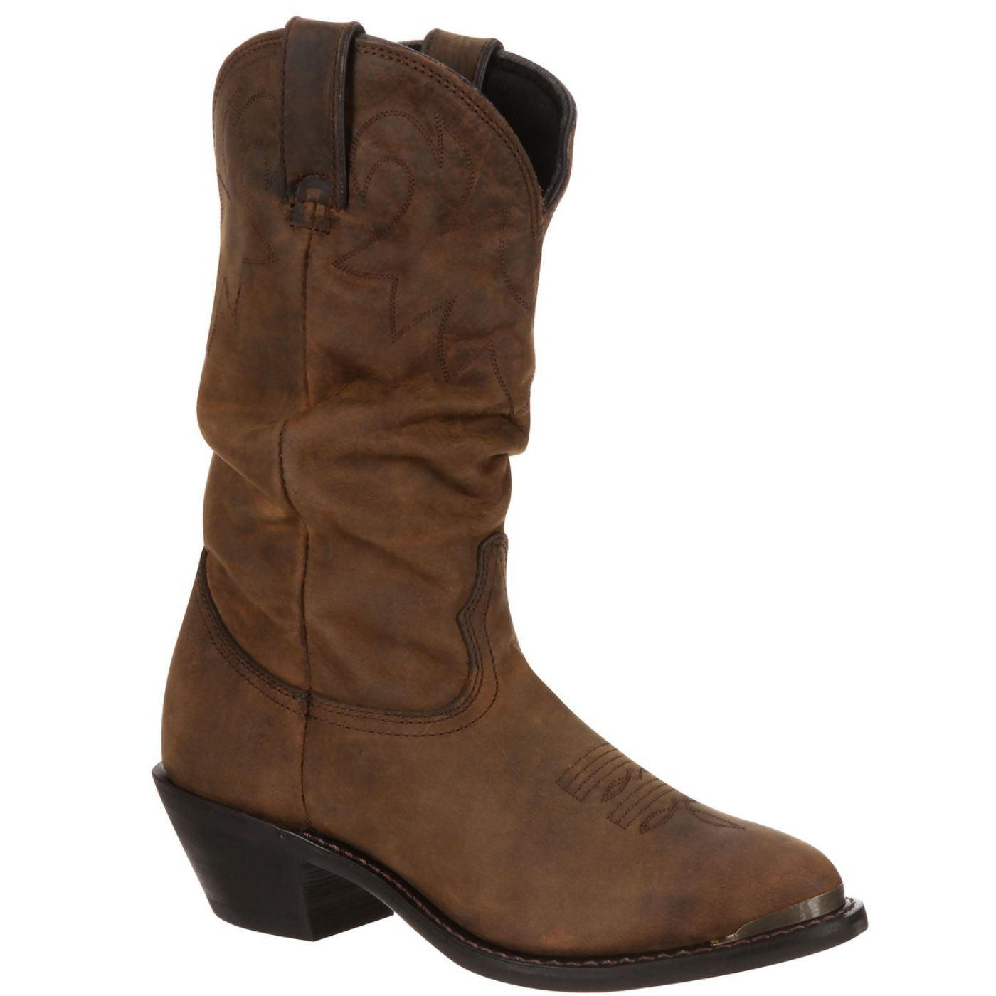 Durango® Women's Distressed Tan Slouch Western Boot