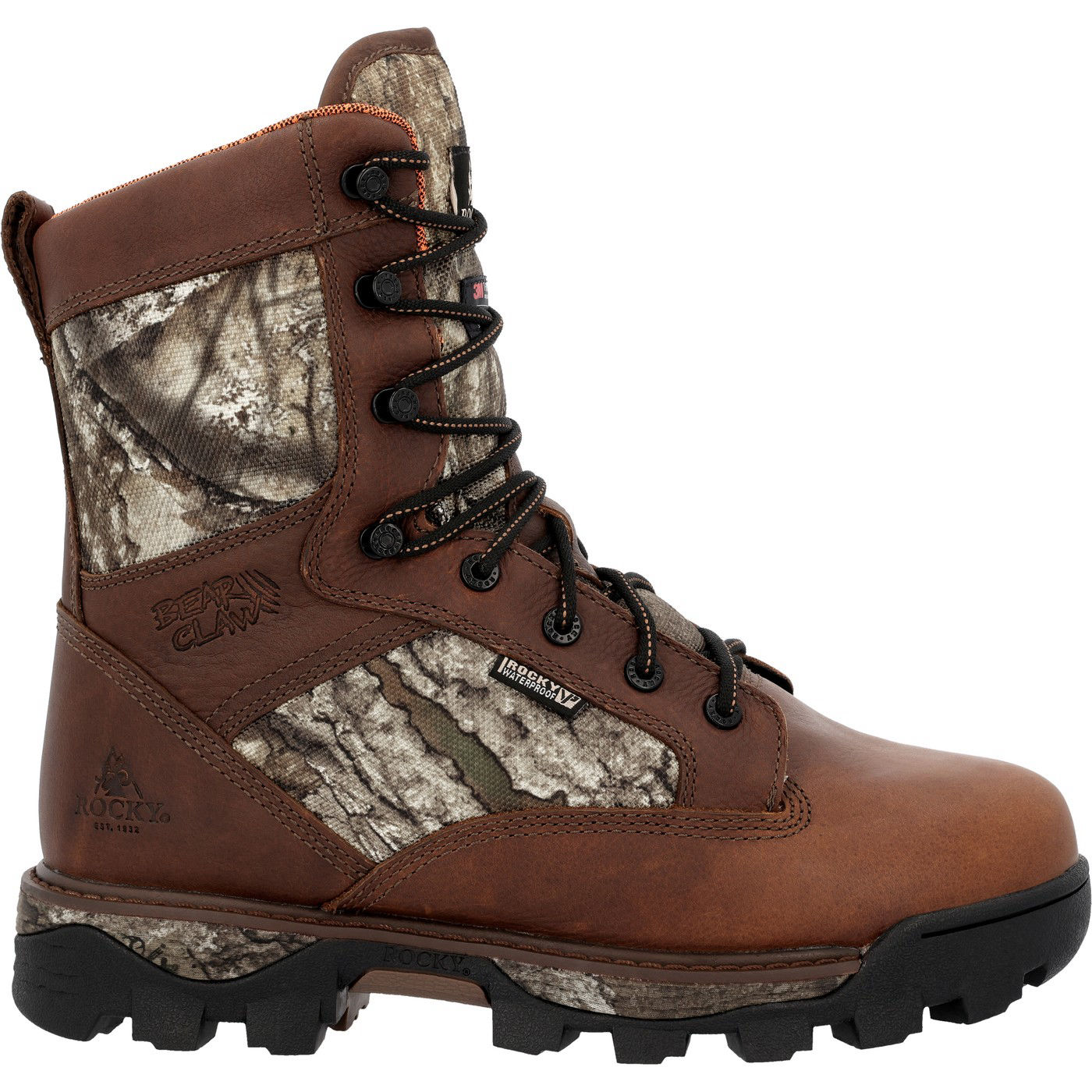 Rocky Hunting Boots MENS Camo Camouflage Lace Up 1000 Grams Insulated SIZE 7 ROCKY 1000 GRAM INSULATED HUNTING BOOTS RKS0309 main image 4