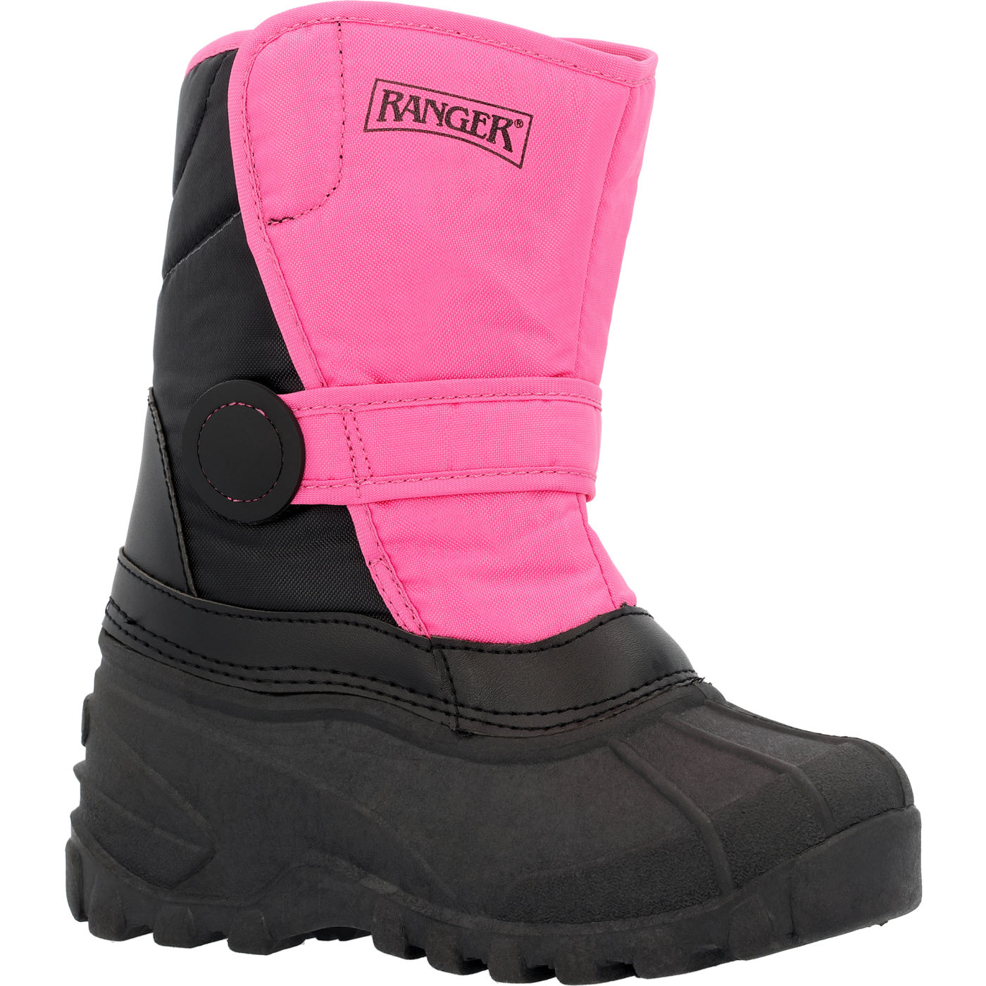 Ranger Kinder Addison wasserdichte isolierte Schneestiefel schwarz/pink